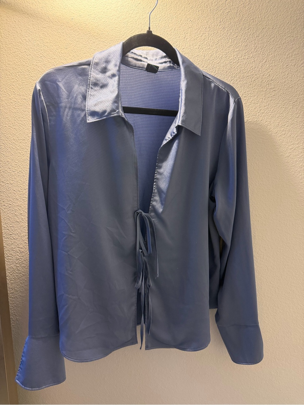 wild fable periwinkle satin Shirt